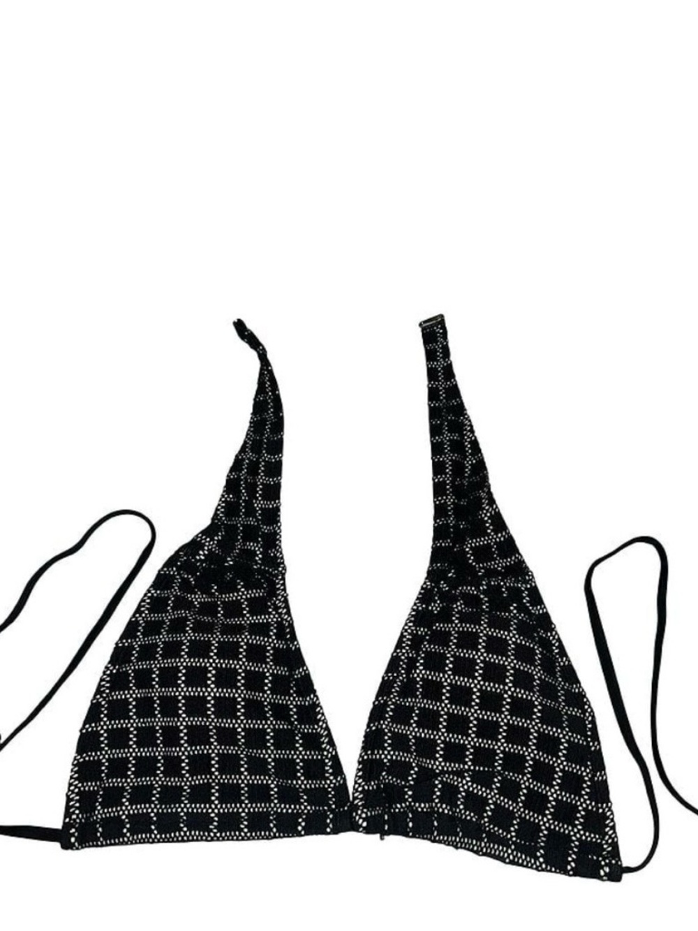 No Boundaries Black Crochet Swim bikini Top